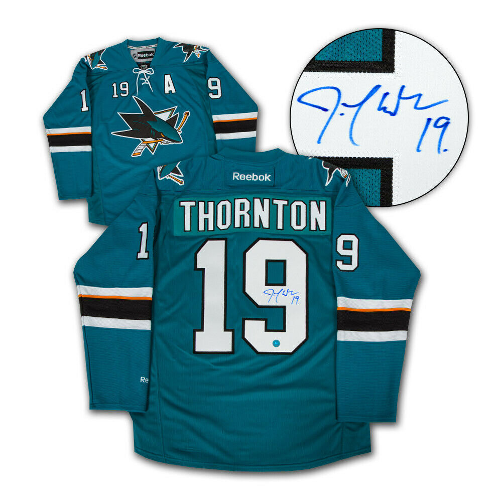 Joe Thornton San Jose Sharks Autographed Reebok Premier Jersey