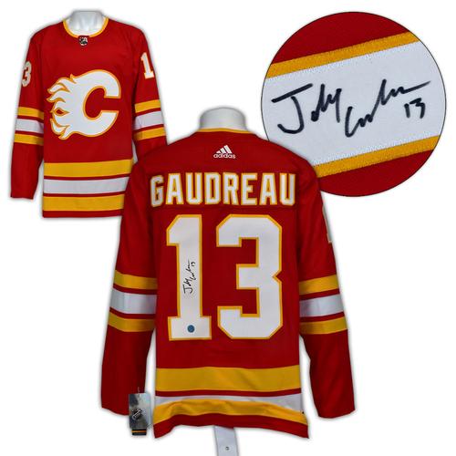 Johnny Gaudreau Calgary Flames Autographed Home Adidas Jersey