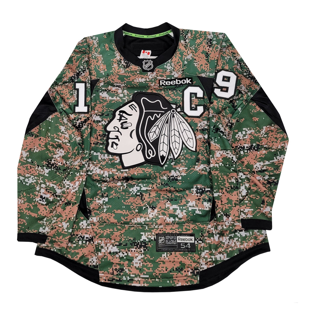 Jonathan Toews 2016 Chicago Black hawks Military Appreciation Night Reebok Authentic Jersey