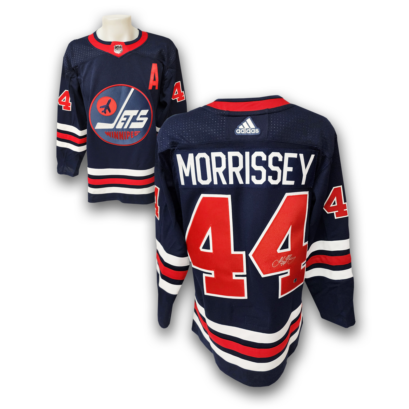Josh Morrissey Autographed Winnipeg Jets Alternate Adidas Jersey