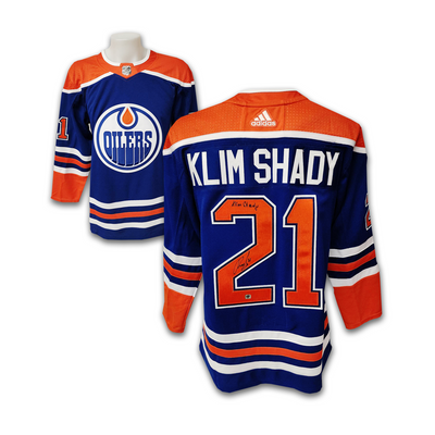 Klim Kostin Edmonton Oilers Autographed Adidas Jersey "Klim Shady"