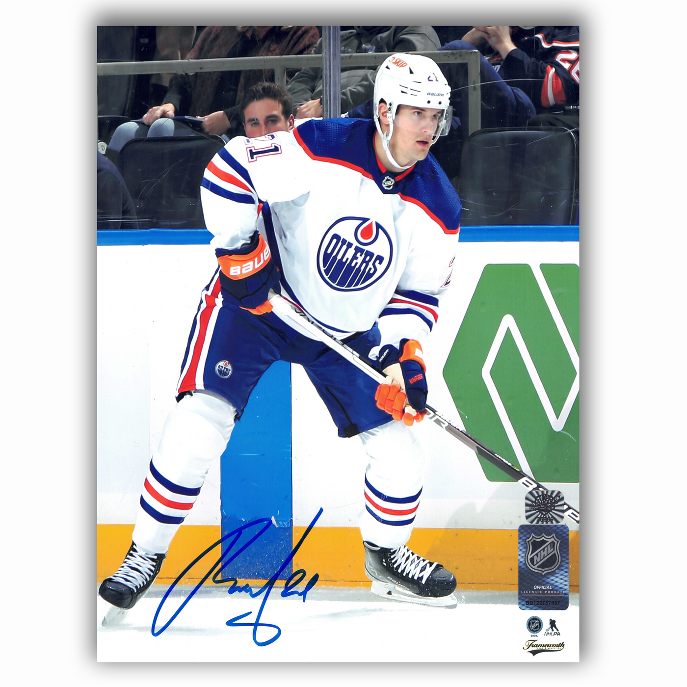 Klim Kostin Edmonton Oilers Autographed Away 8x10 Photo