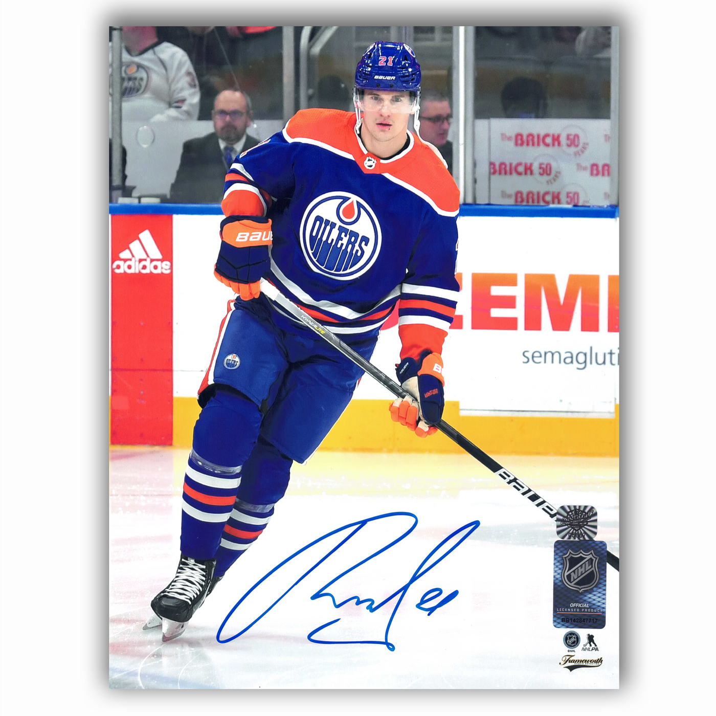 Klim Kostin Edmonton Oilers Autographed Home 8x10 Photo