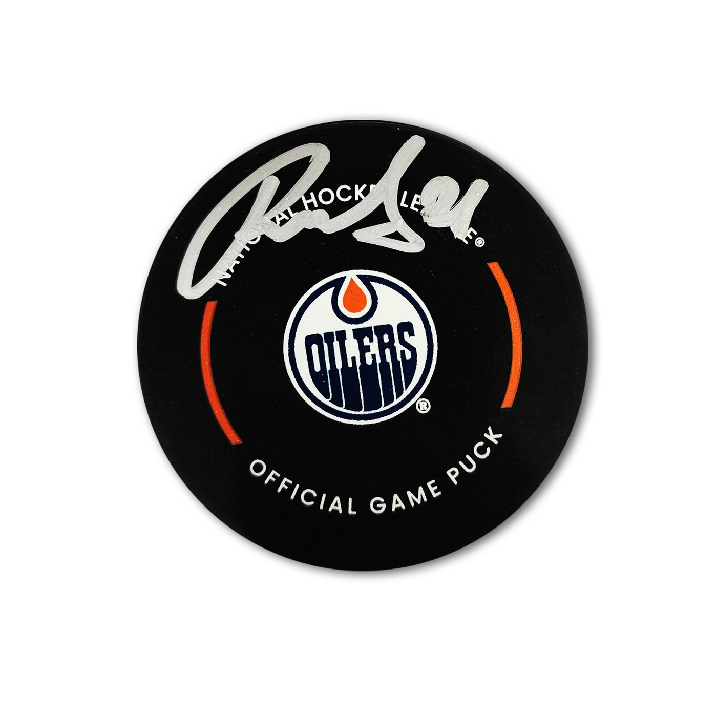 Klim Kostin Edmonton Oilers Autographed Official Hockey Puck