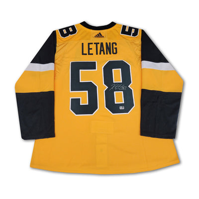 Kris Letang Pittsburgh Penguins Yellow Third Adidas Jersey