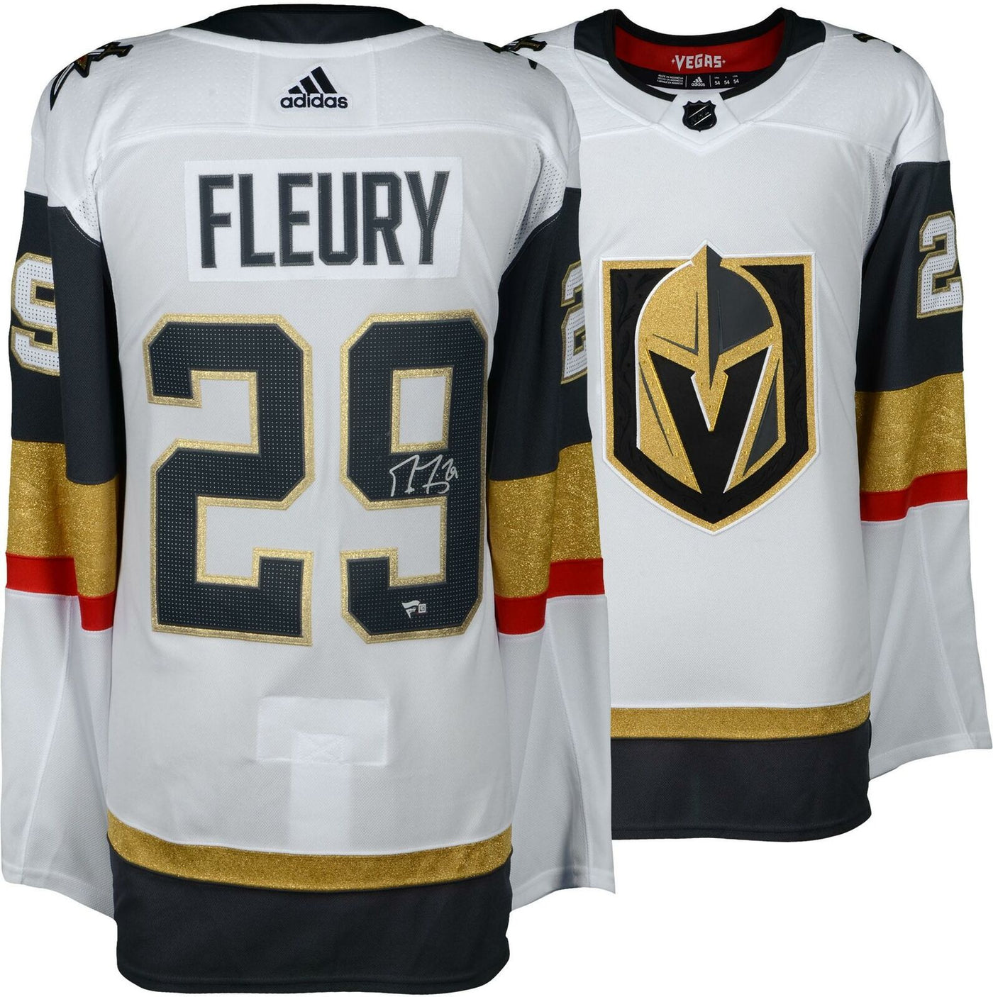 Marc Andre Fleury Vegas Golden Knights White Adidas Jersey East
