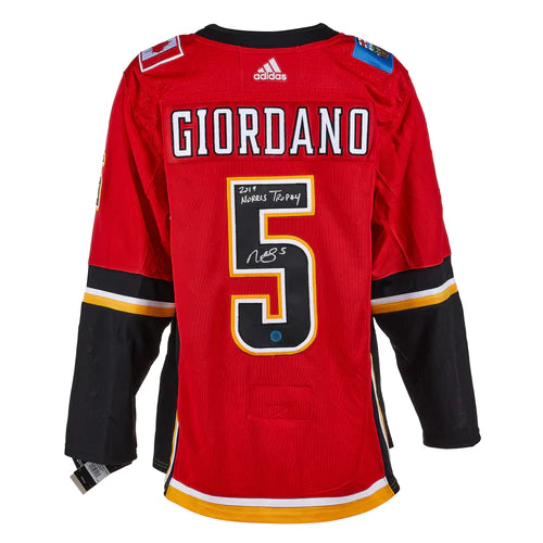 Mark Giordano Calgary Flames Signed & Inscribed Adidas Jersey