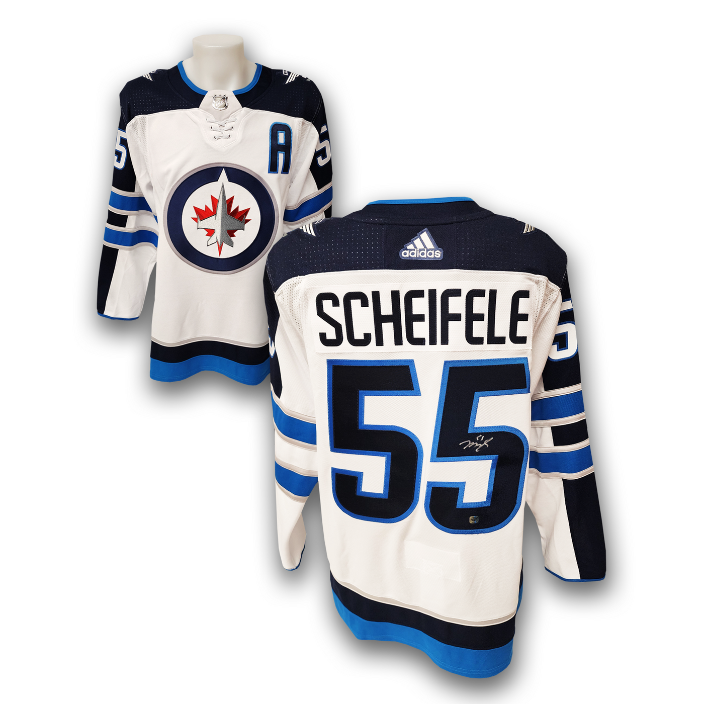 Mark Scheifele Winnipeg Jets Autographed Away Adidas Jersey