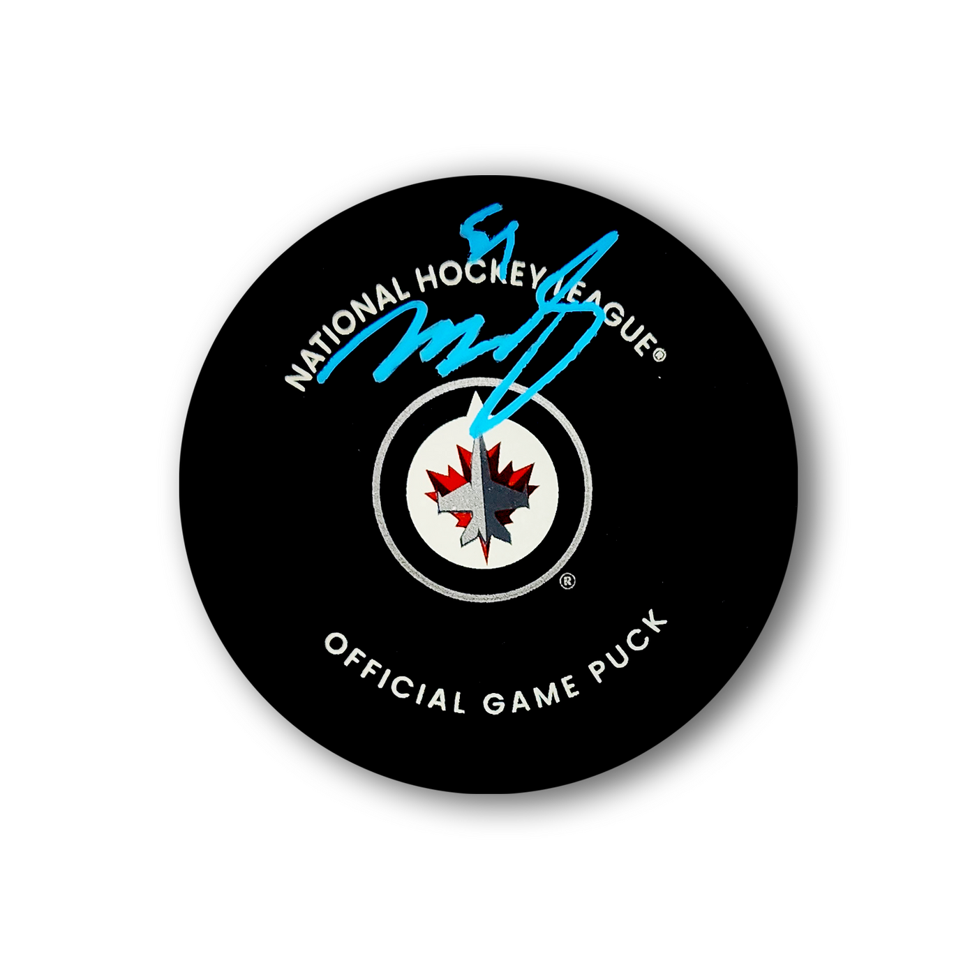 Mark Scheifele Winnipeg Jets Autographed Official Hockey Puck