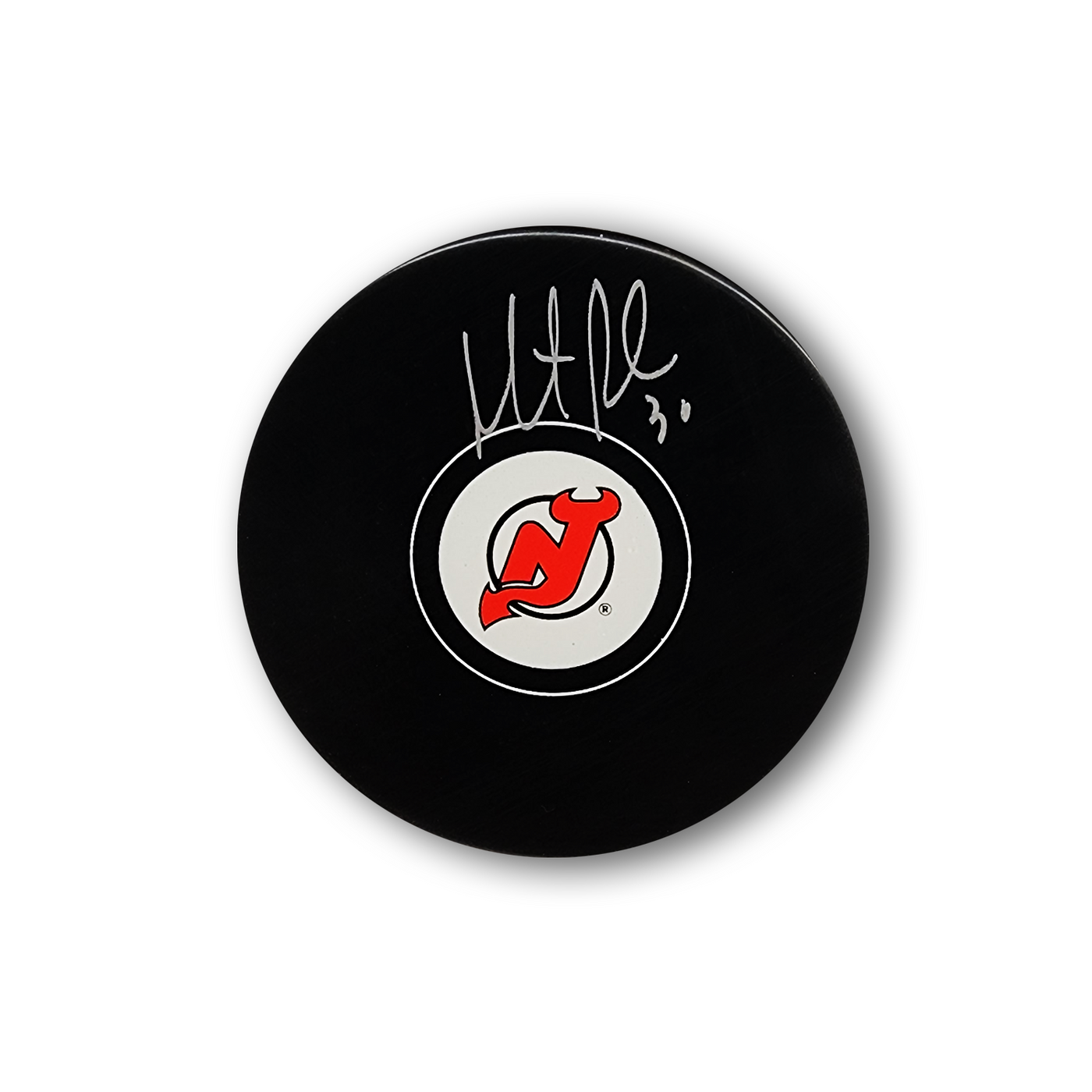 Martin Brodeur Autographed New Jersey Devils Hockey Puck