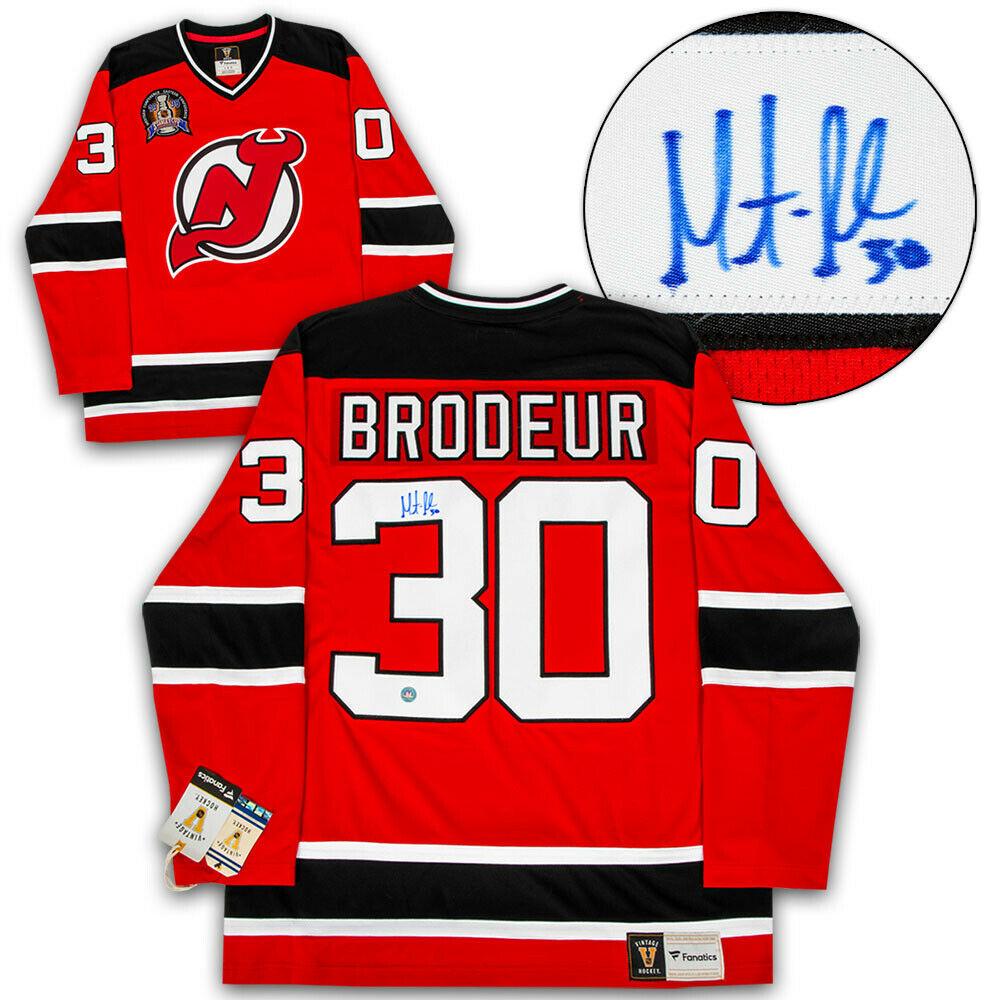 Martin Brodeur New Jersey Devils Signed 1995 Stanley Cup Fanatics Vintage Jersey