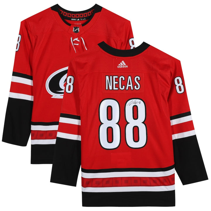 Martin Necas Carolina Hurricanes Red Adidas Jersey