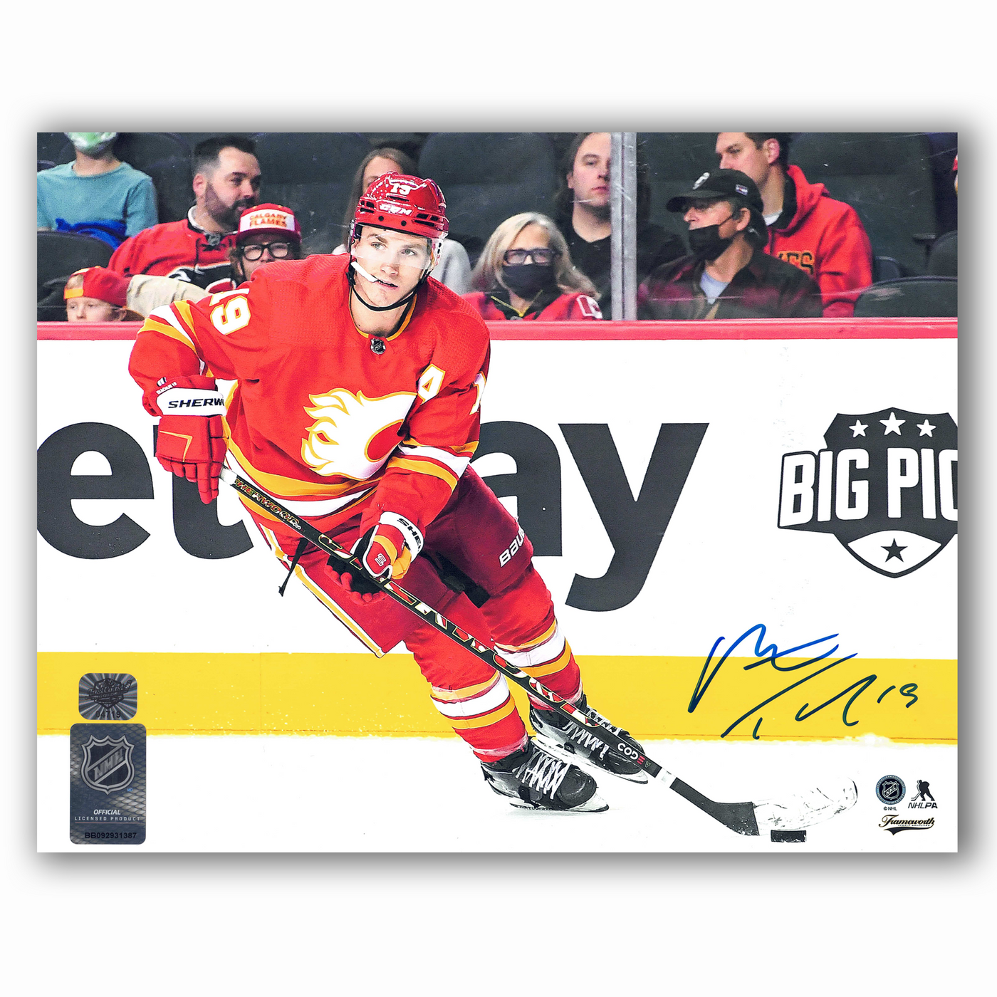 Matthew Tkachuk Calgary Flames Autographed Home 8x10 Horizontal Photo