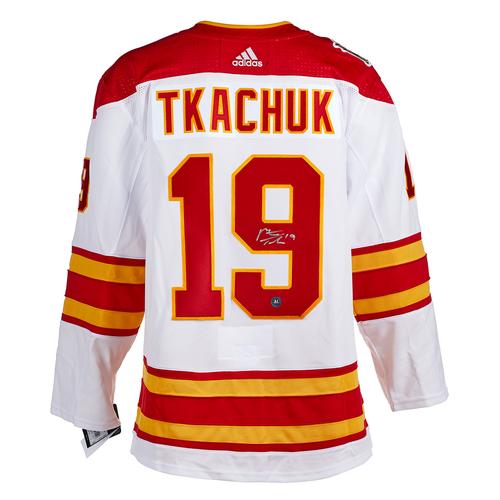 Matthew Tkachuk Calgary Flames White Adidas Jersey