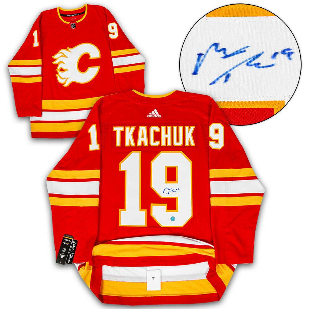 Matthew Tkachuk Calgary Flames Signed Adidas Authentic Jersey