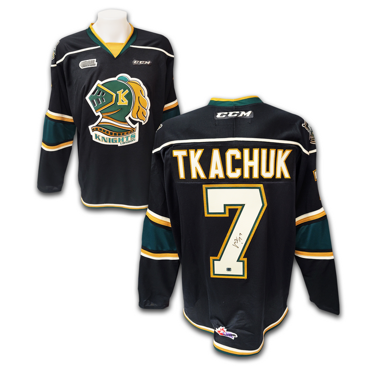 Matthew Tkachuk London Knights Black CCM Jersey