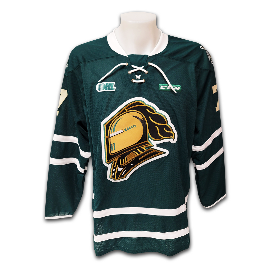 Matthew Tkachuk London Knights Green CCM Jersey