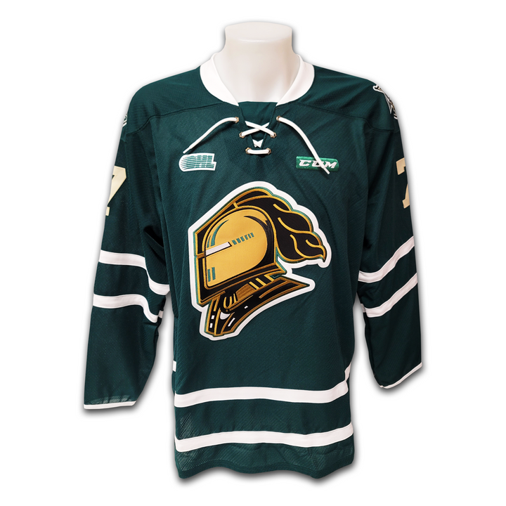 Matthew Tkachuk London Knights Green CCM Jersey
