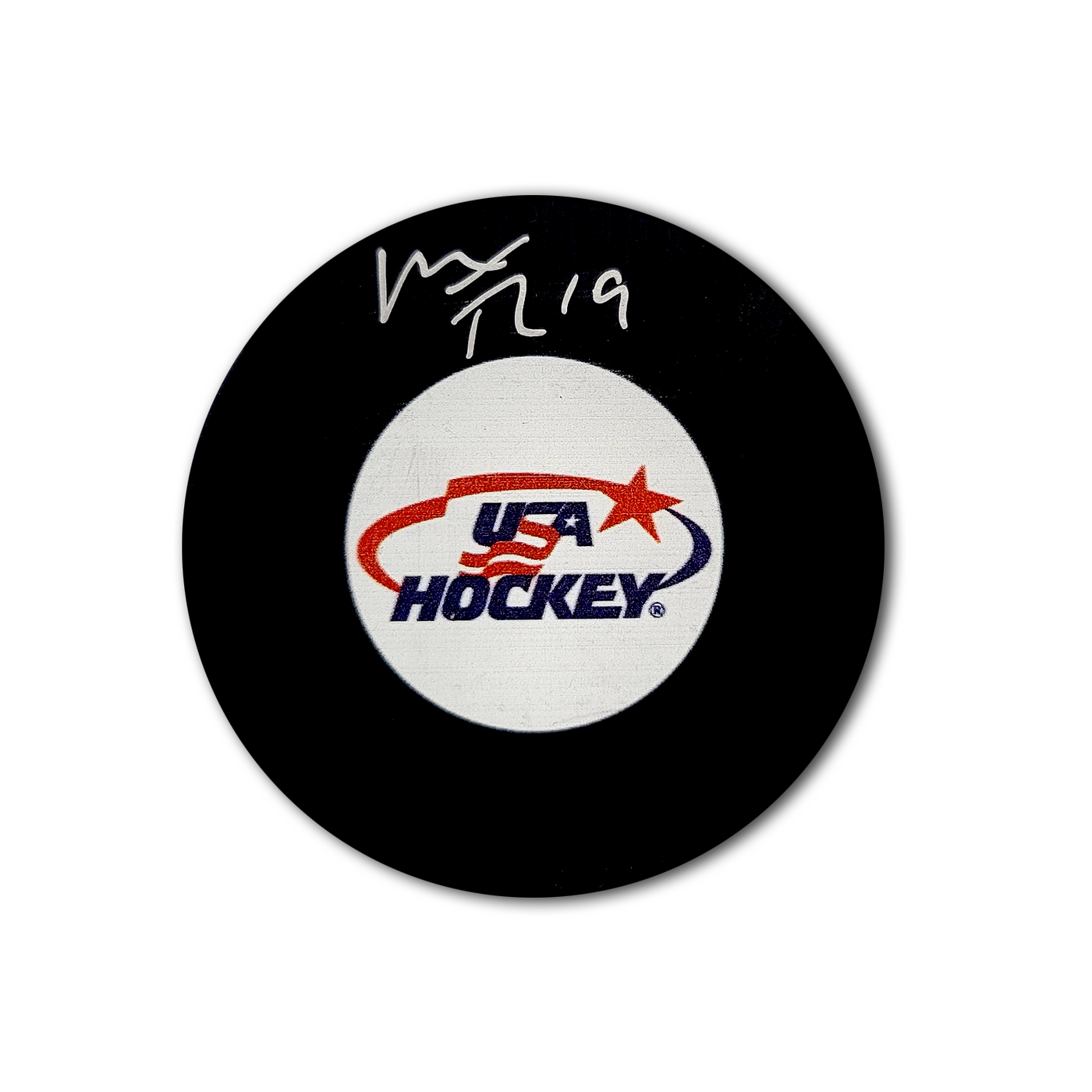 Matthew Tkachuk Team USA Autographed Hockey Puck