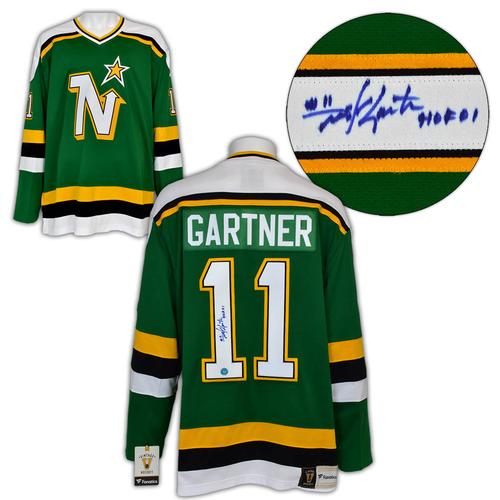 Mike Gartner Minnesota North Stars Signed Vintage Fanatics Jersey