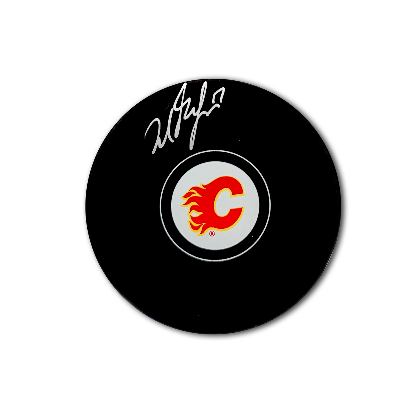 Milan Lucic Calgary Flames Autographed Hockey Puck