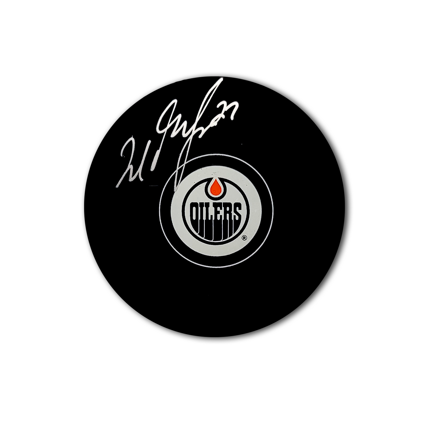 Milan Lucic Edmonton Oilers Autographed Hockey Puck