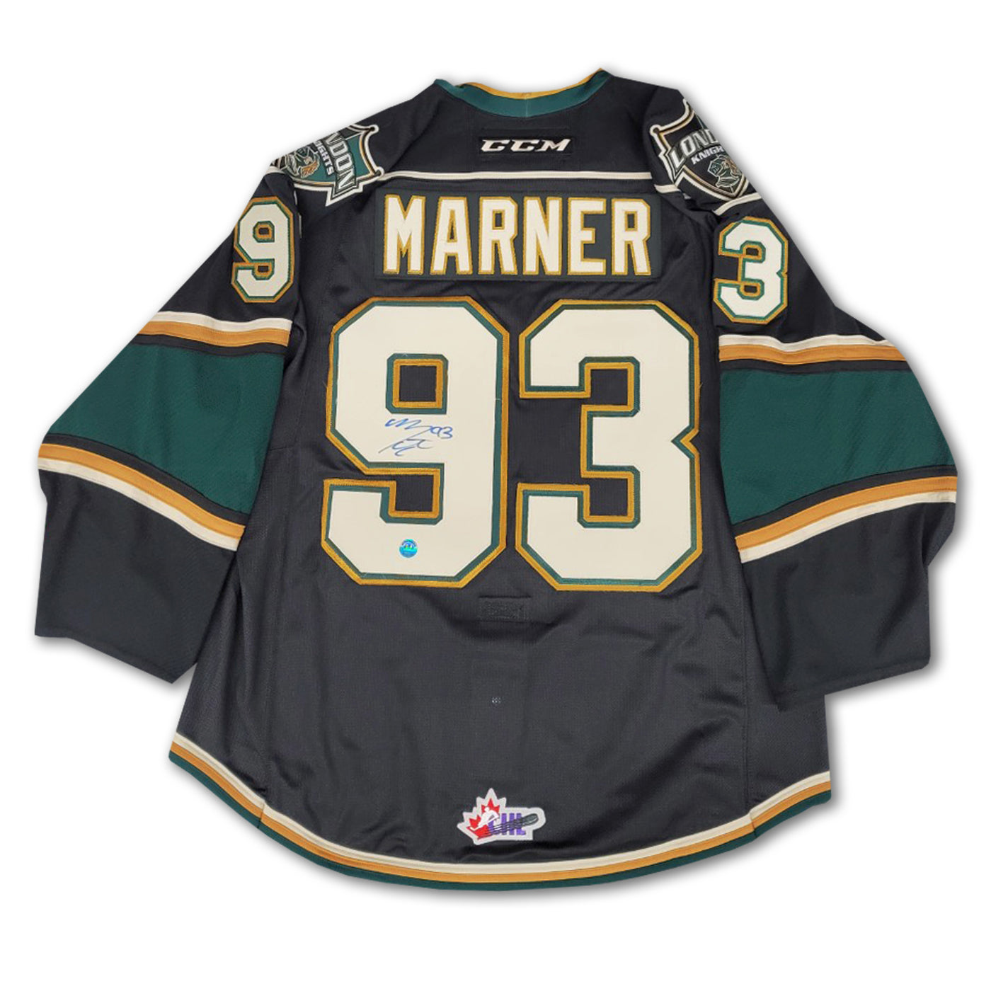Mitch Marner London Knights Autographed Authentic Black CCM Jersey