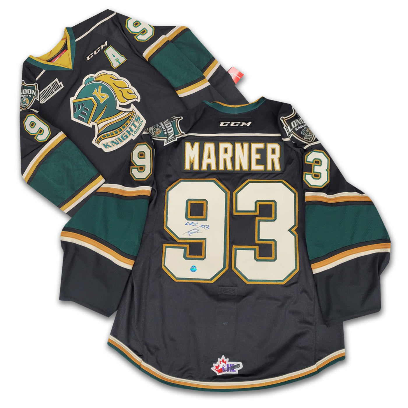 Mitch Marner London Knights Autographed Authentic Black CCM Jersey