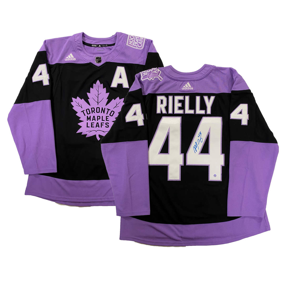 Morgan Rielly Toronto Maple Leafs 2019-2020 Hockey Fights Cancer Adidas Jersey