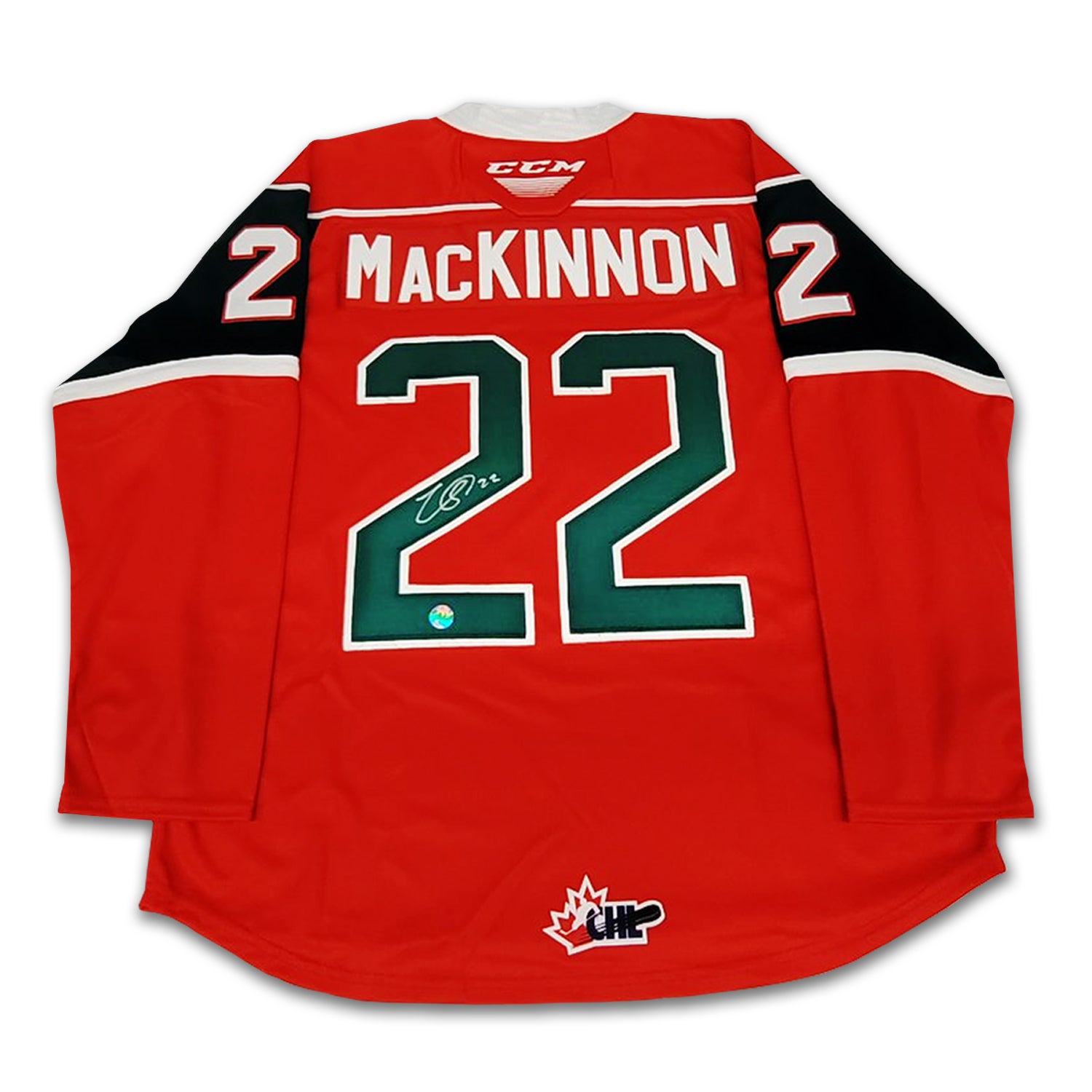 Nathan mackinnon autographed jersey top