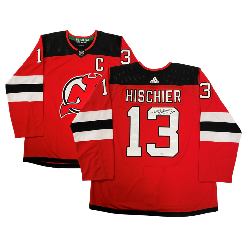 Nico Hischier New Jersey Devils Red Adidas Jersey