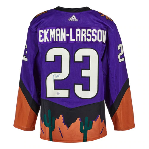 Oliver Ekman-Larsson Arizona Coyotes Signed Retro Reverse Adidas Jersey