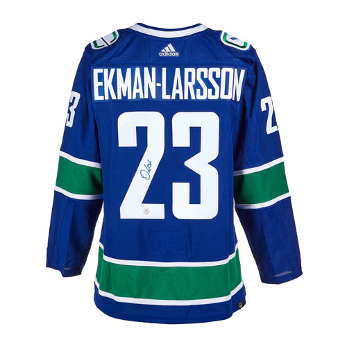 Oliver Ekman-Larsson Vancouver Canucks Autographed Adidas Jersey