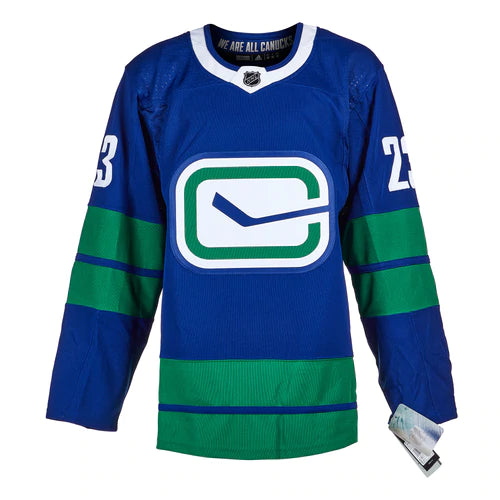 Oliver Ekman-Larsson Vancouver Canucks Signed Stick Logo Alt Adidas Jersey