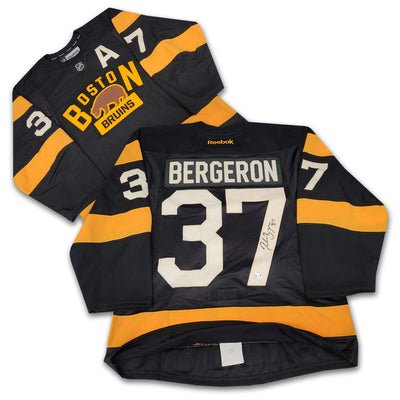 Patrice Bergeron Boston Bruins 2016 Winter Classic Black Reebok Authentic Jersey