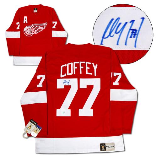Paul Coffey Detroit Red Wings Signed Vintage Fanatics Jersey
