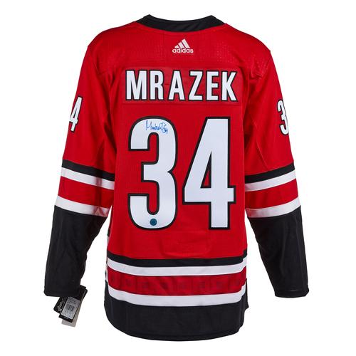 Petr Mrazek Carolina Hurricanes Autographed Adidas Jersey