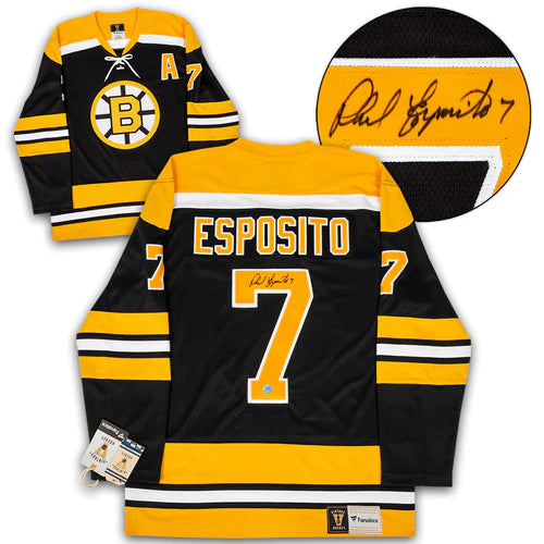 Phil Esposito Boston Bruins Signed Fanatics Heritage Jersey