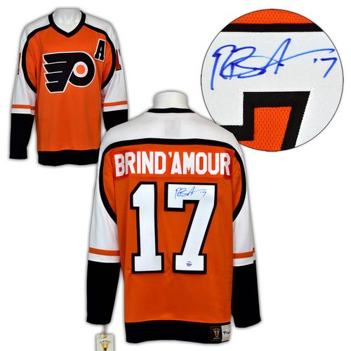 Rod Brind'Amour Philadelphia Flyers Signed Vintage Fanatics Jersey