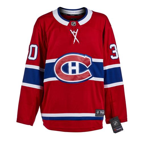 Rogie Vachon Montreal Canadiens Autographed Red Fanatics Jersey