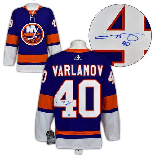 Semyon Varlamov New York Islanders Autographed Adidas Jersey