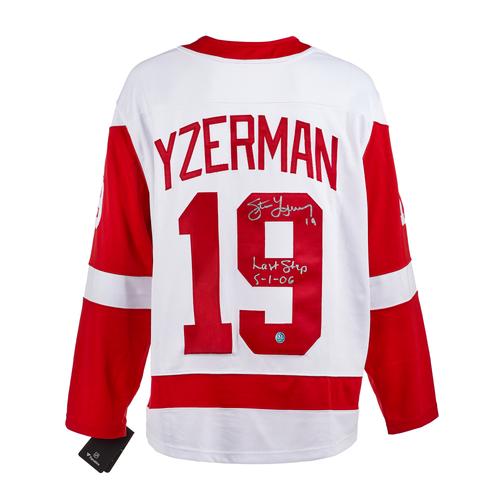 Steve Yzerman Detroit Red Wings Signed & Dated Last Step Fanatics Jersey