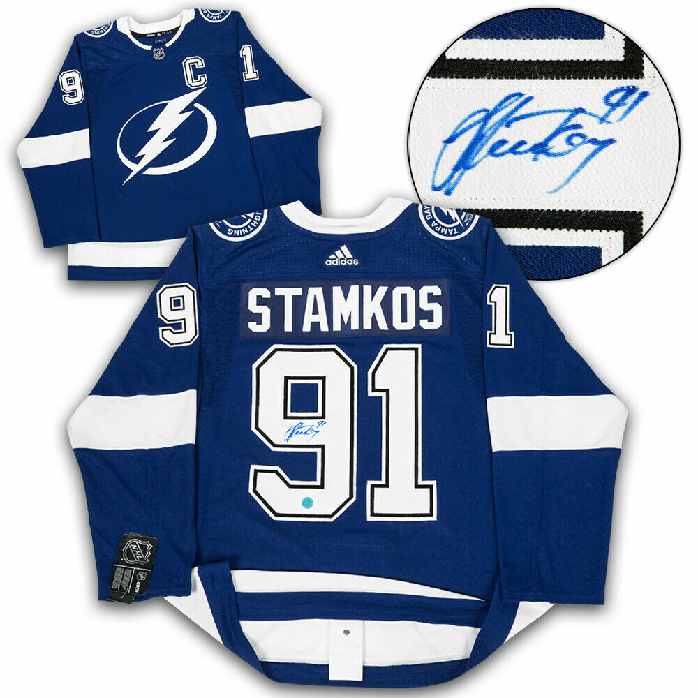 Steven Stamkos Tampa Bay Lightning Autographed Adidas Authentic Jersey