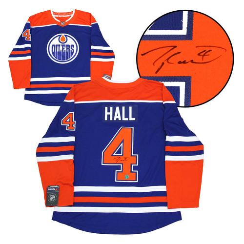 Taylor Hall Edmonton Oilers Autographed Fanatics Jersey