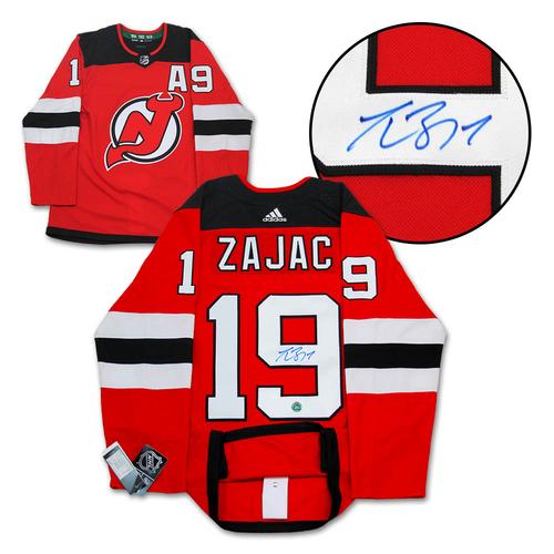 Travis Zajac New Jersey Devils Autographed Adidas Jersey