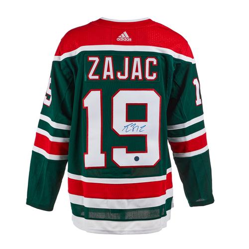 Travis Zajac New Jersey Devils Signed Reverse Retro Adidas Jersey